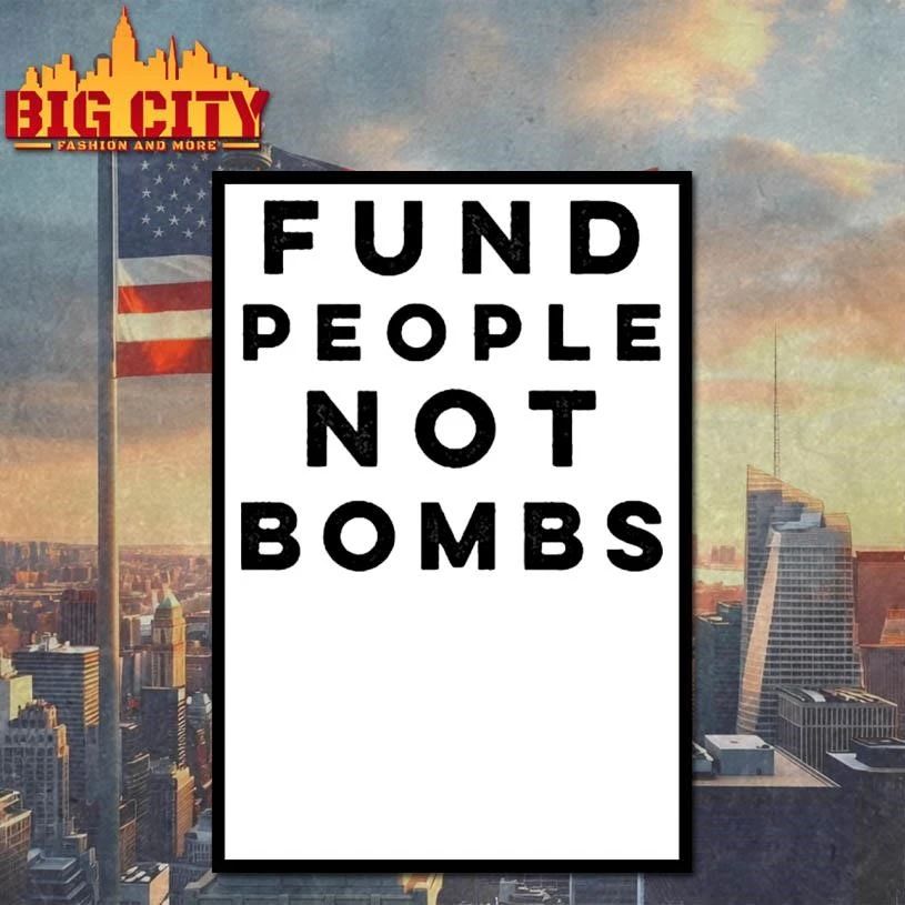 Fund People, Not Bombs Shirt Protesters Demand Senators Block Sale of Weapons to Israel Shirt
