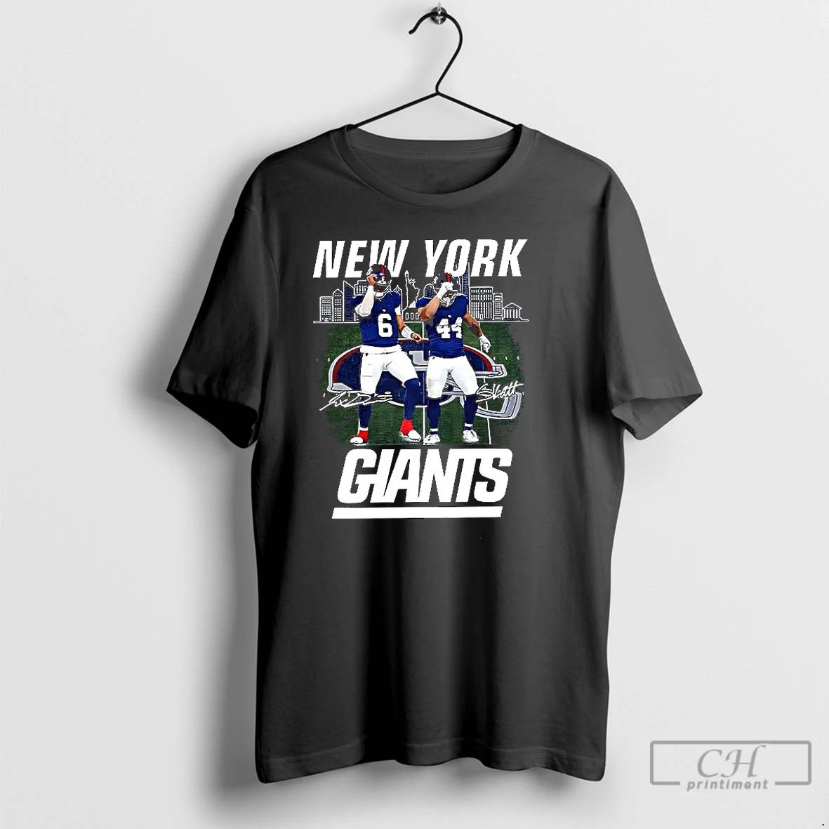 Classic Giants Jaxson Dart Cam Skattebo Skattebros Signature T Shirts