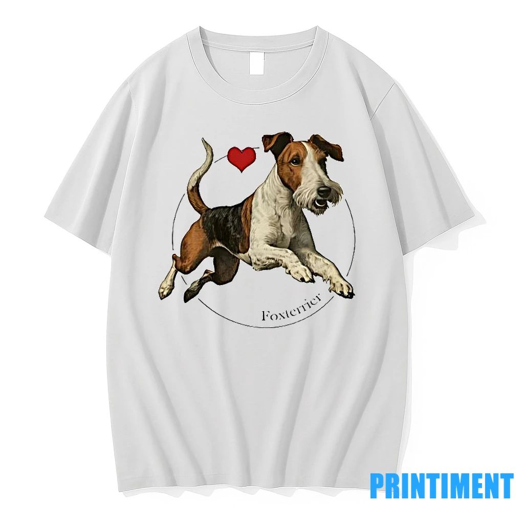 Wire Fox Terrier Portrait Vintage Tshirts Sweater