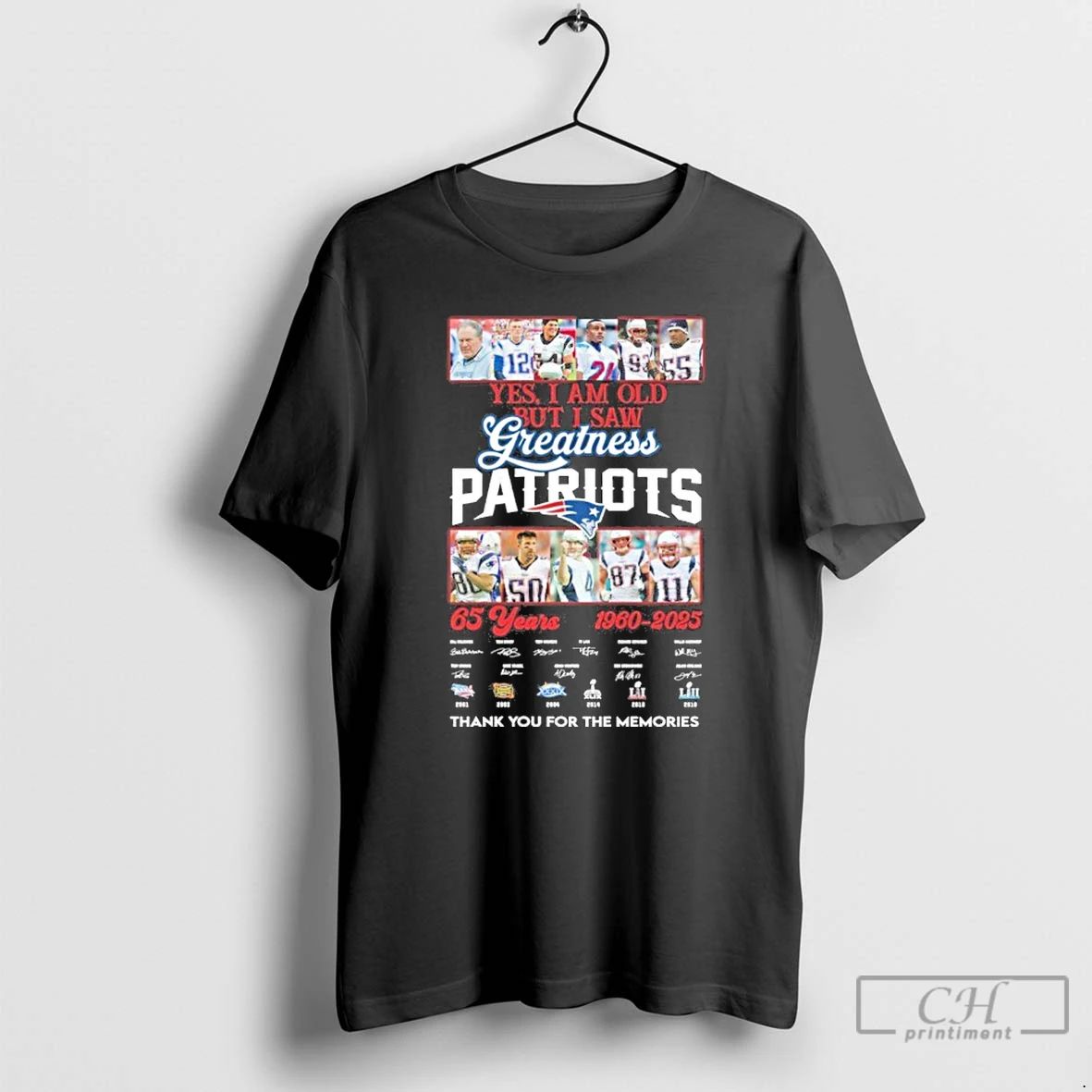 Classic Yes I Am Old But I Saw Greatness Patriots 65 Years 1960 2025 Signature