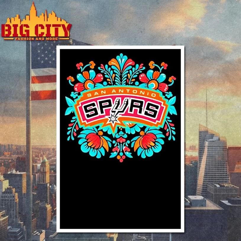 San Antonio Spurs Fiesta Basketball Floral Nba Playoffs 2026 Shirt
