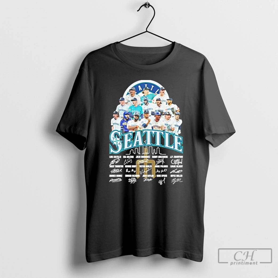 Classic Seattle Team Player Signature T Shirts