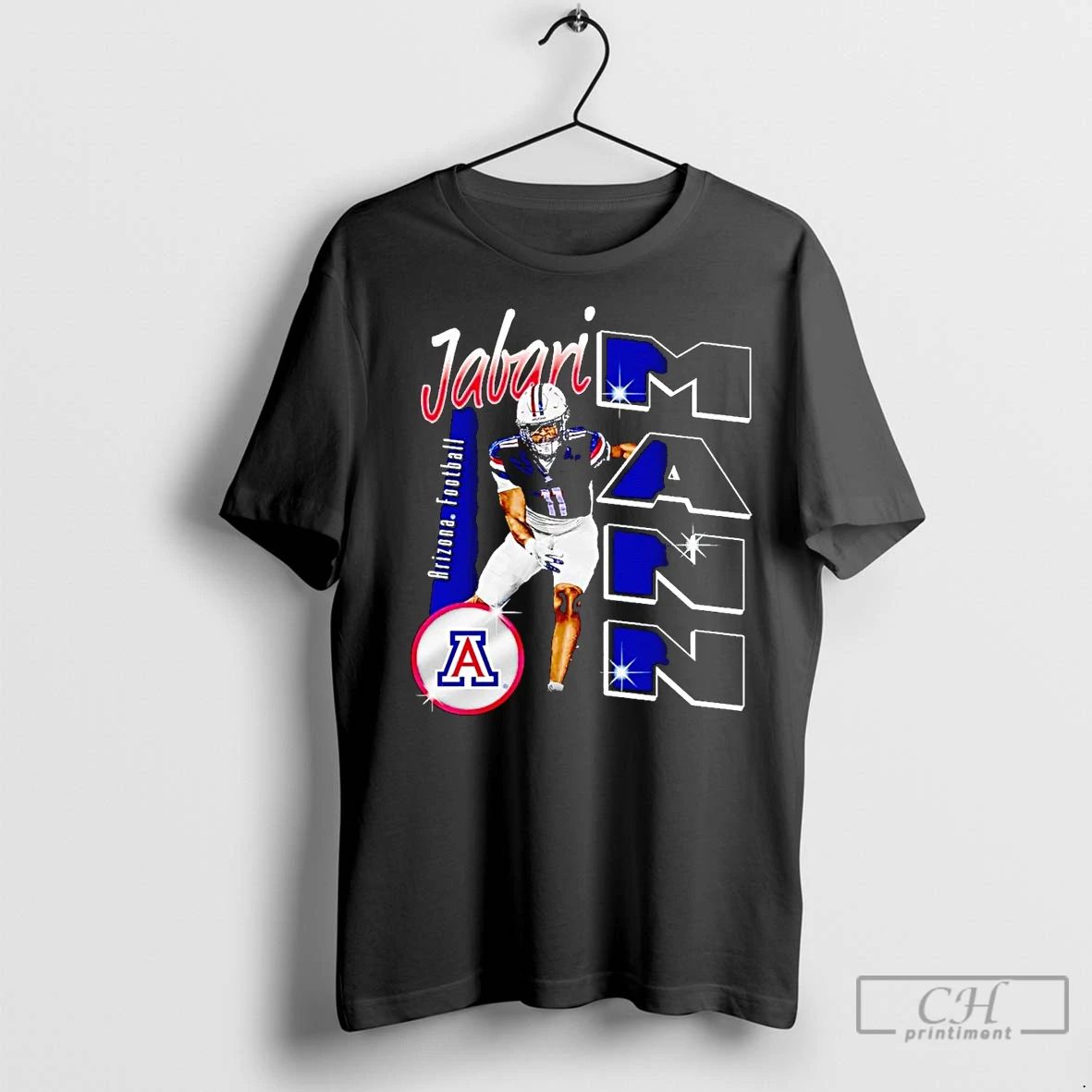 Classic Jabari Mann 90s Portrait Arizona Wildcats