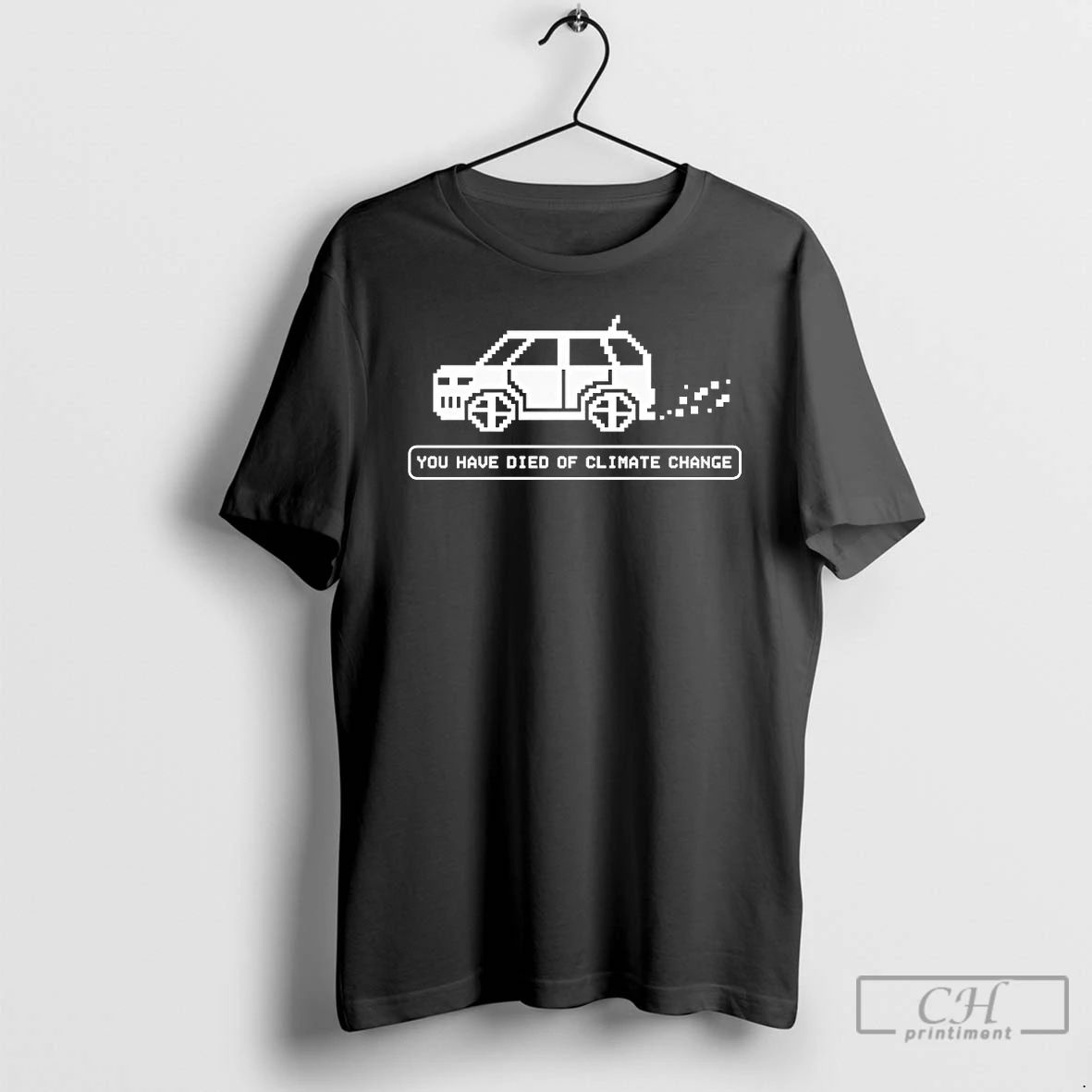 Classic Oregon Trail Car You Have Died Of Climate Change T Shirts