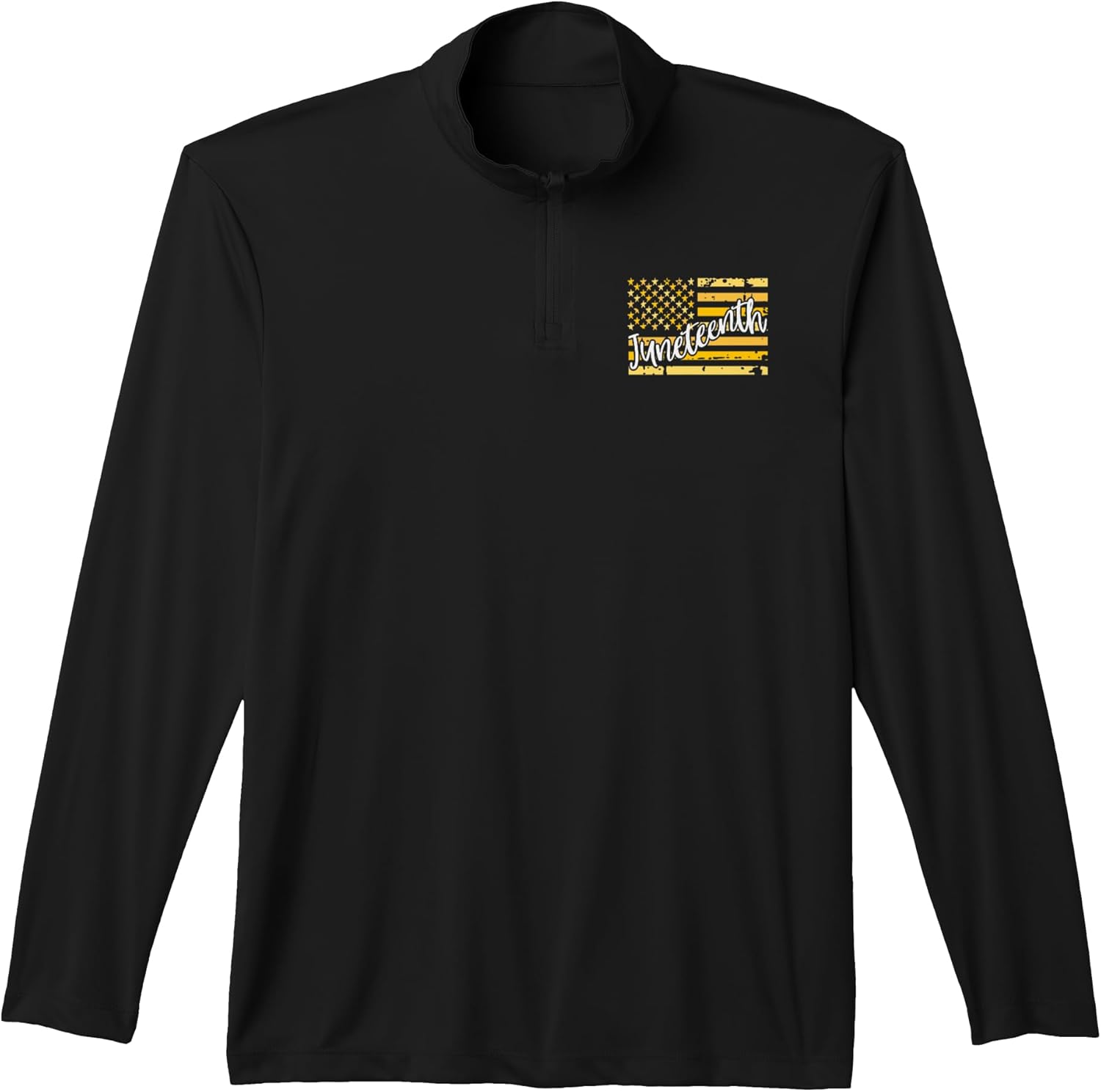 Juneteenth Black History African American History USA Flag Performance Quarter-Zip Top
