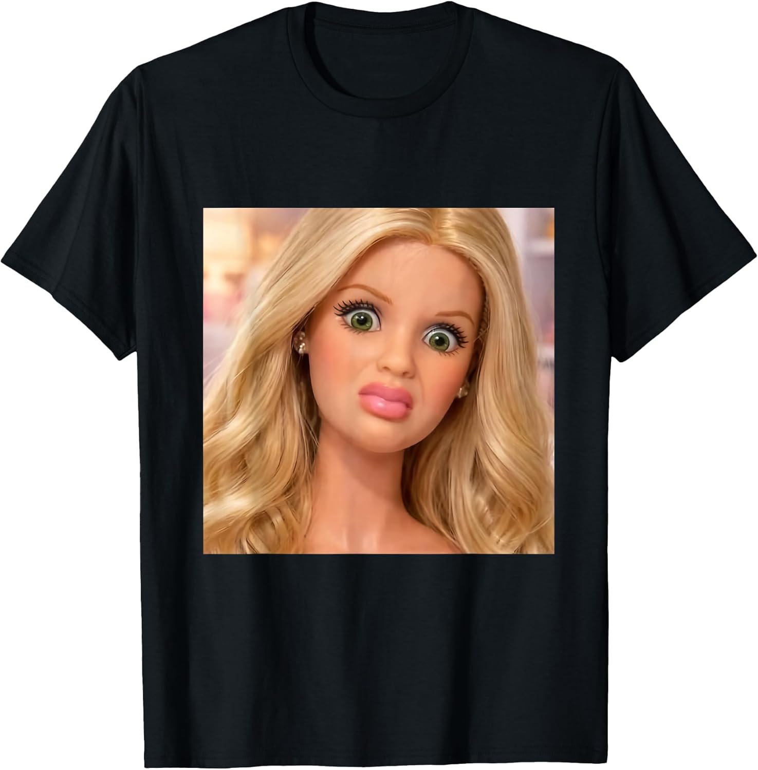 Funny Disgusting Doll face Meme Gift Tee