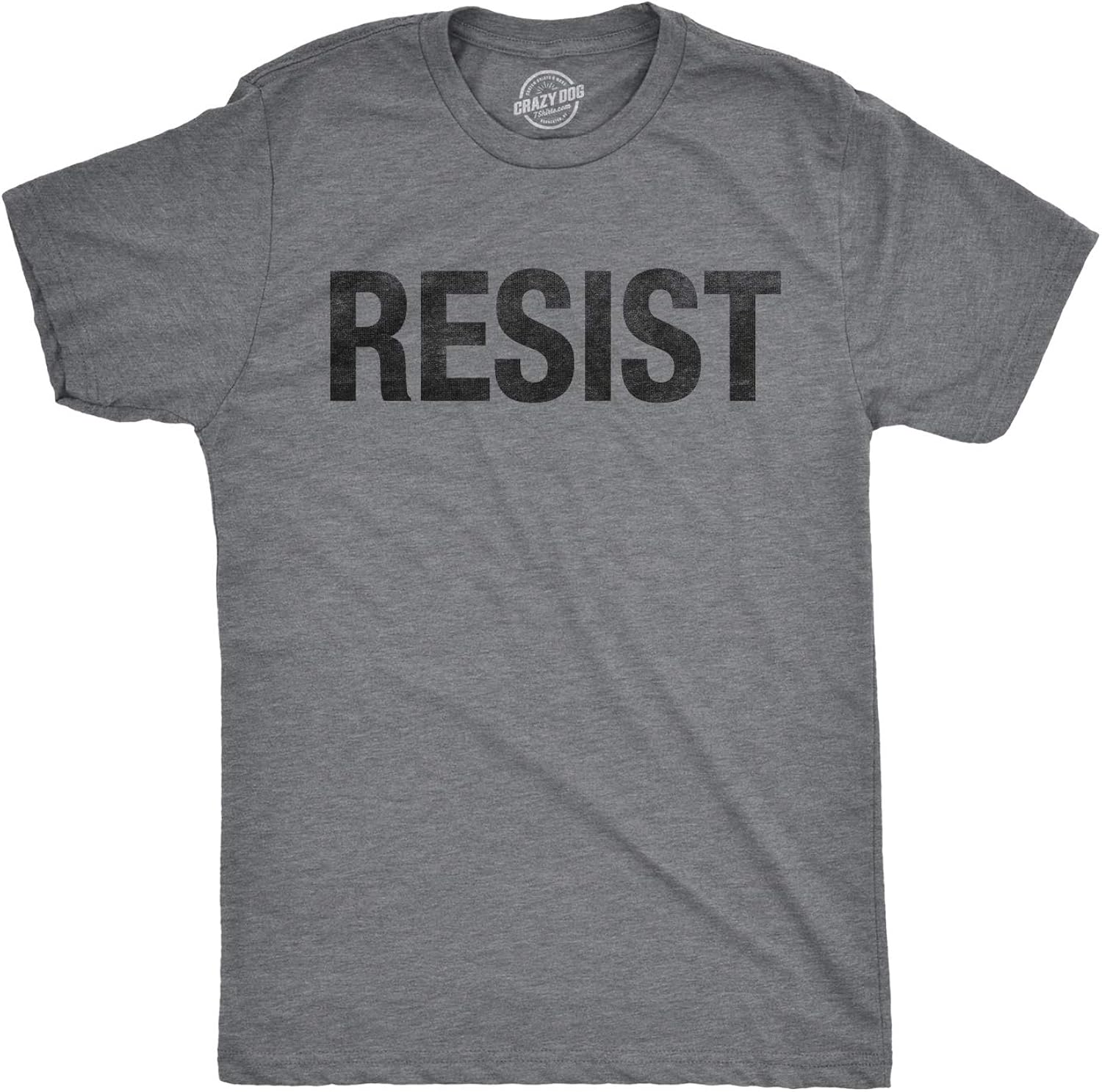 Mens Resist T Shirts Political Anti Authority Protest Tees Rebel Rally March Shirts