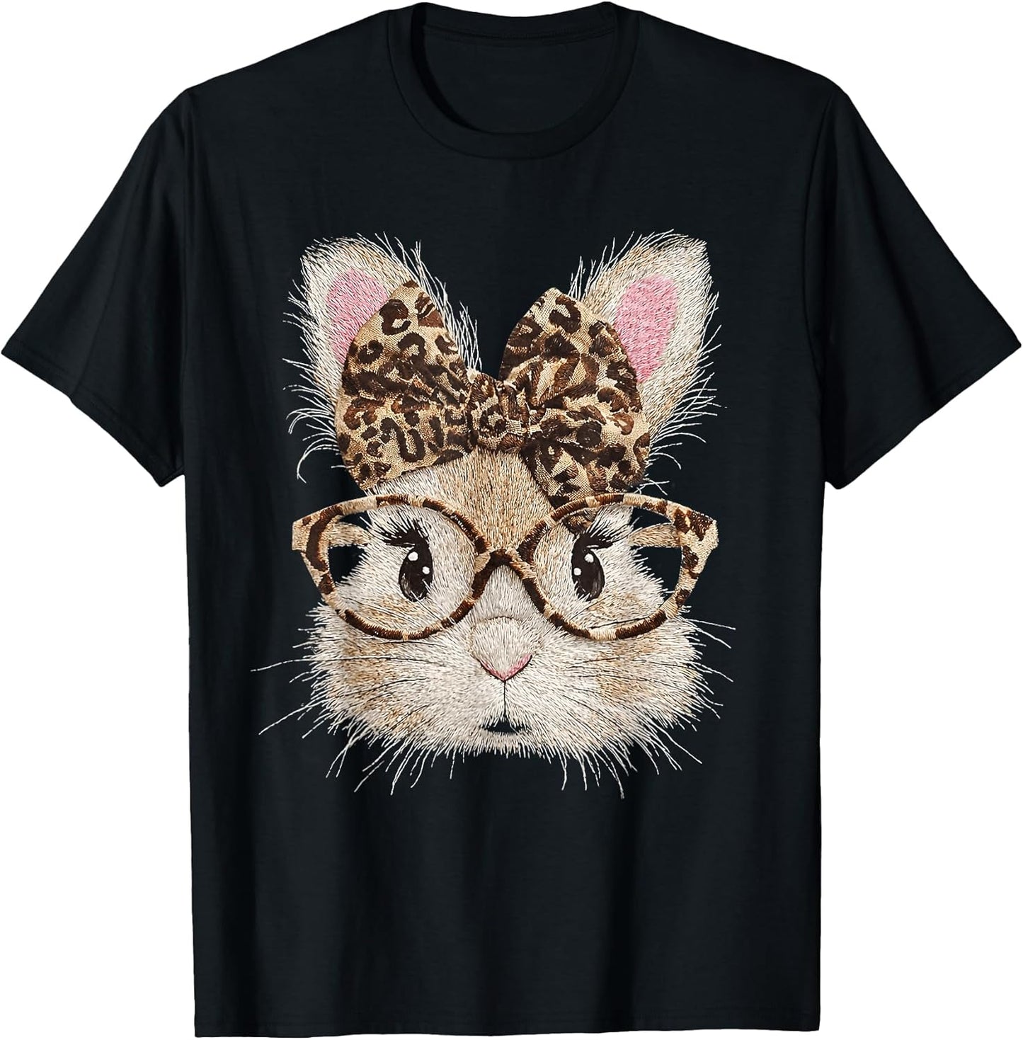 Bunny Face Glasses Bandana Leopard Rabbit Easter