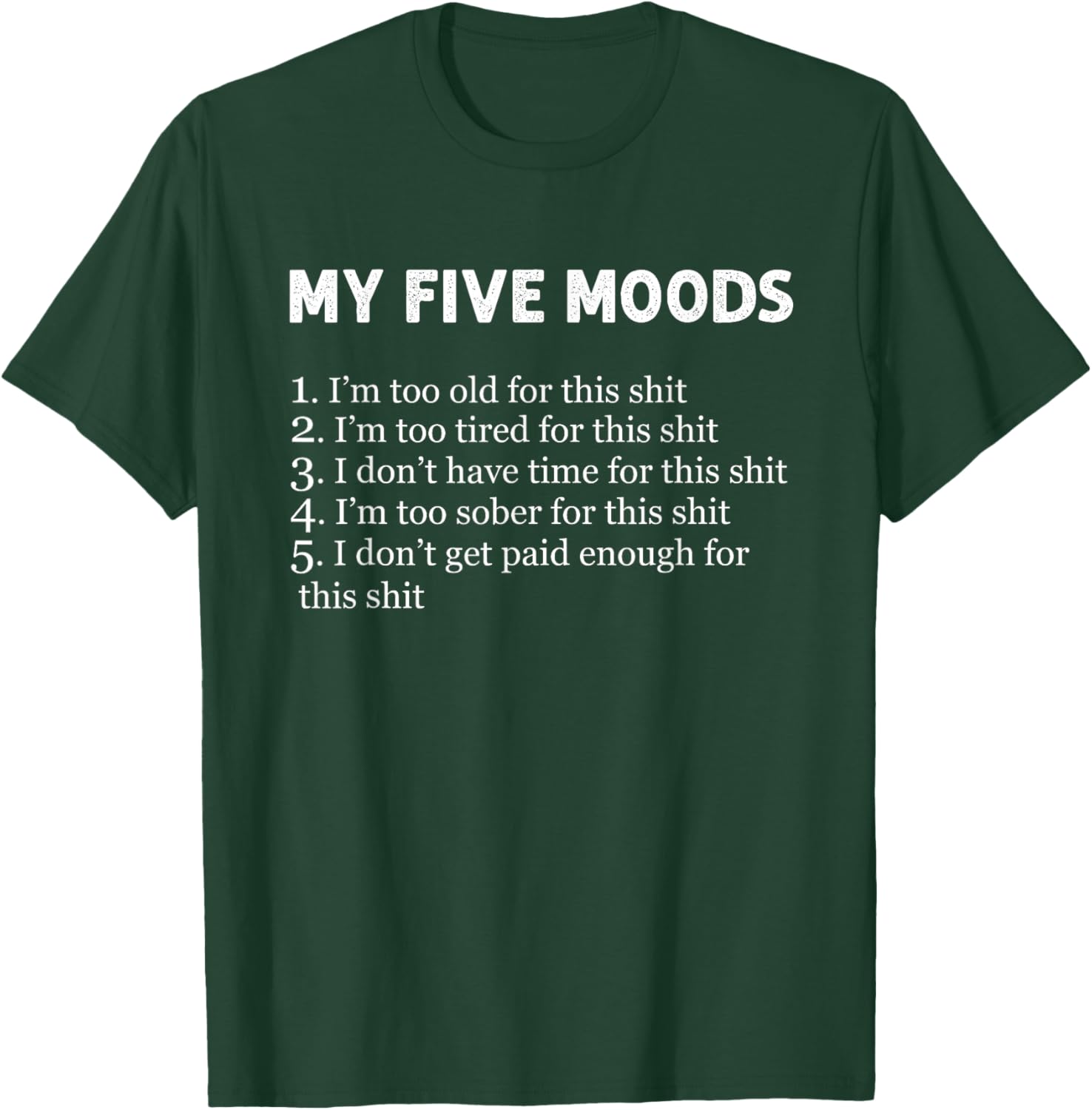 My Five Moods Funny