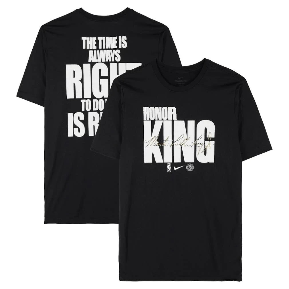 Atlanta Hawks Honor King The Times Is Aways Right To Do What Is Right Shirt