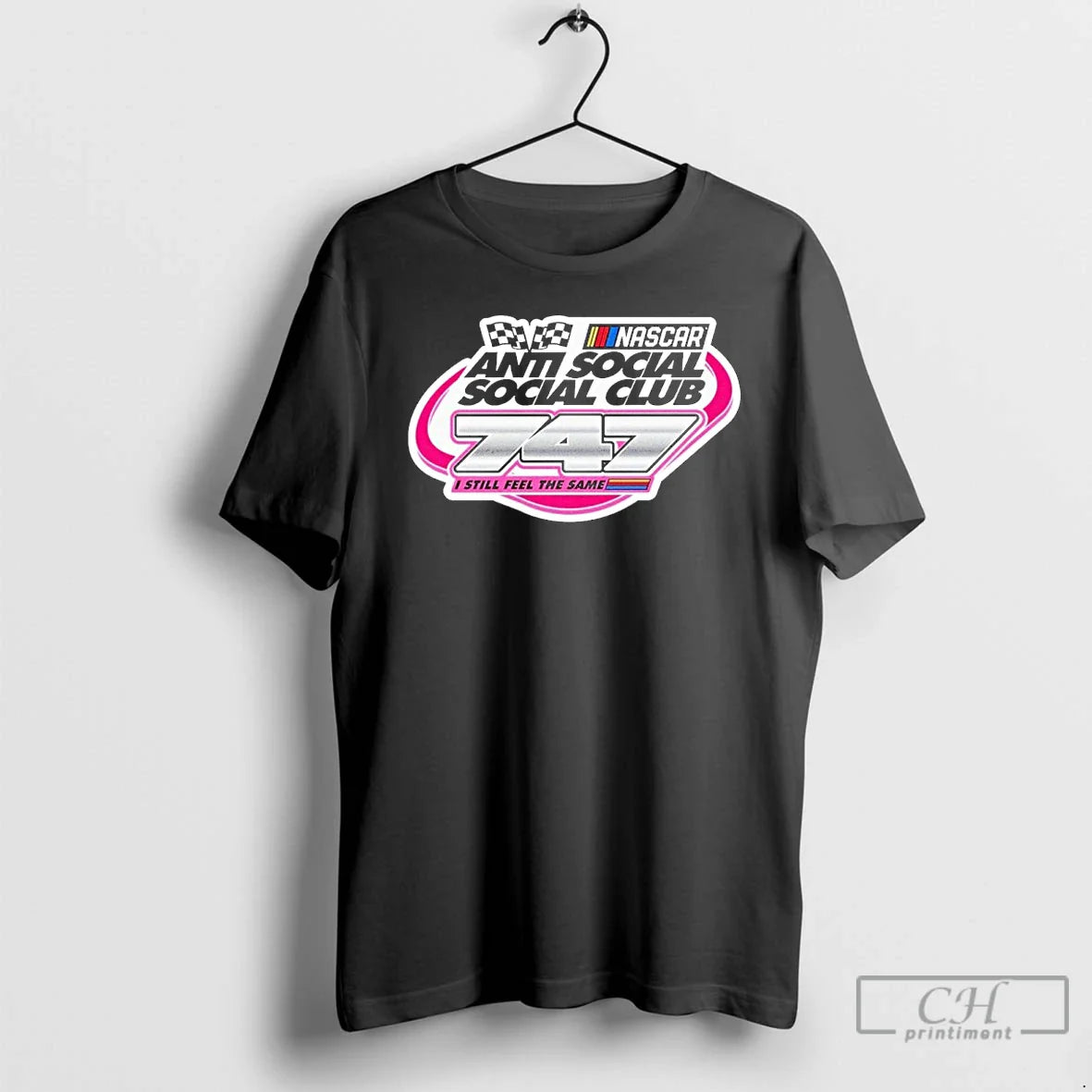Classic Anti Social Social Club Nascar 747 T Shirts