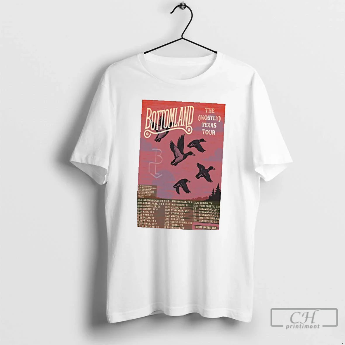 Classic Bottomland The Mostly Texas Tour 2025 T Shirts