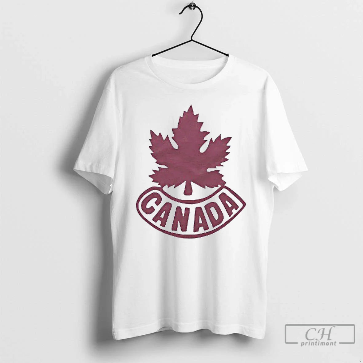 Classic Canada Leaf Olympic Look From The 1928s Mens White Tee T Shirts