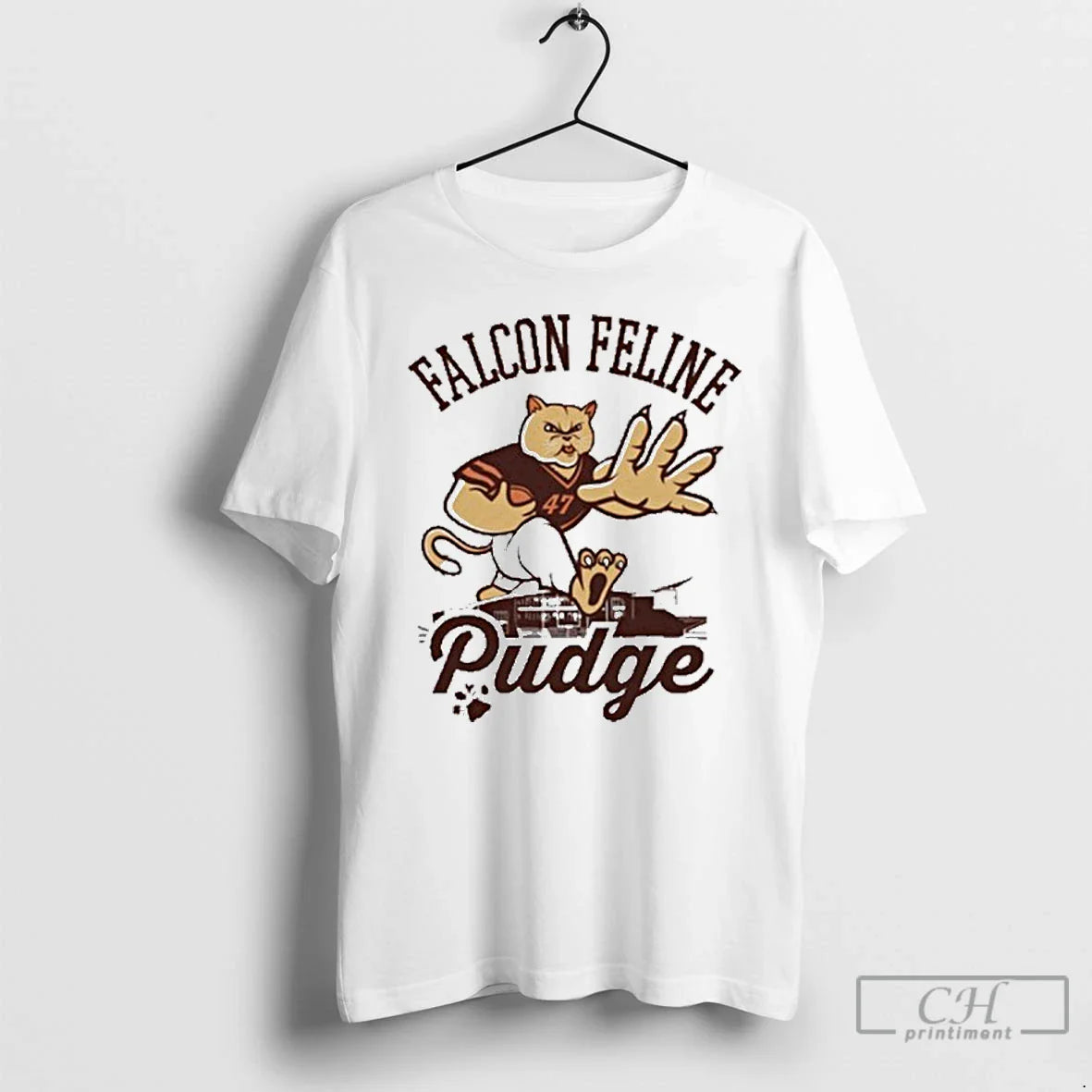 Classic Falcon Feline Pudge The Cat Bowling Green T Shirts