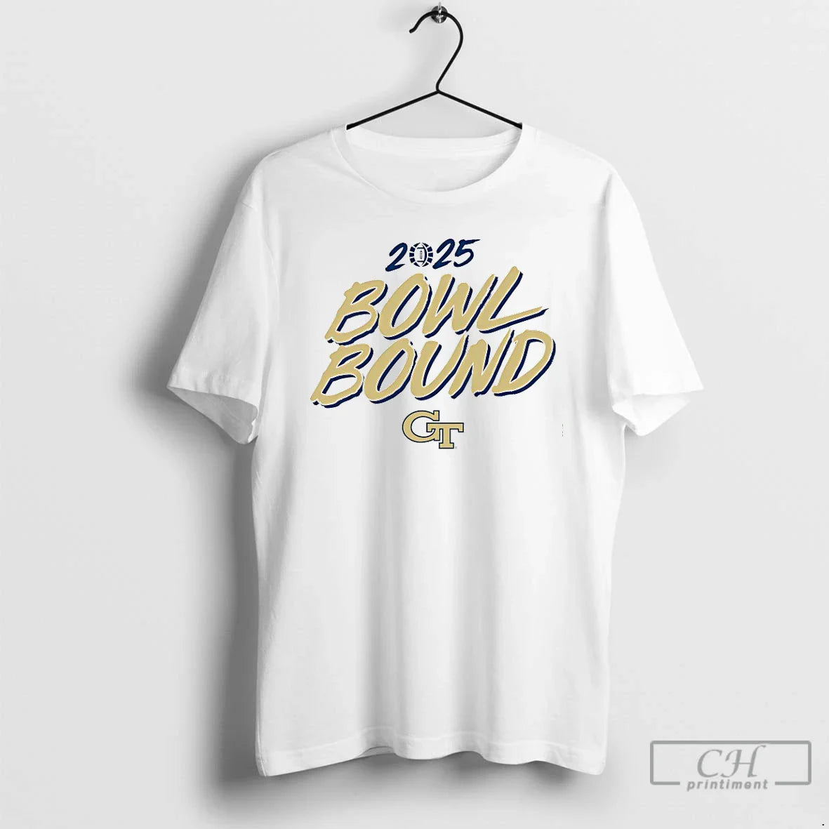 Classic Georgia Tech Yellow Jackets 2025 Bowl Bound Logo T Shirts