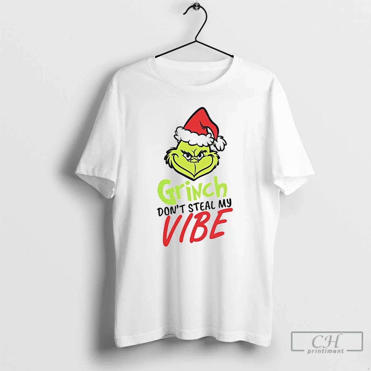 Classic Grinch Dont Steal My Vibe Christmas White T Shirts