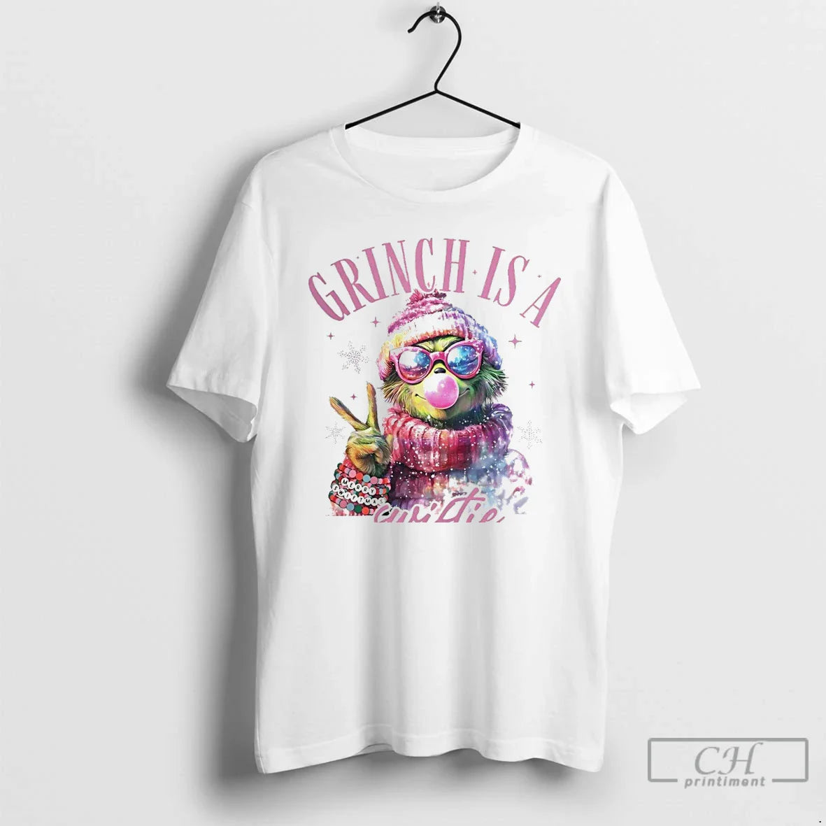 Classic Grinch Is A Swiftie Pink Grinch Merry Grinchmas White T Shirts