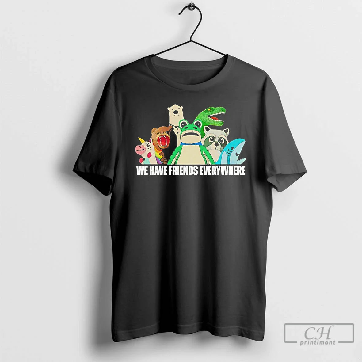 Classic Portland Frog We Have Friends Everywhere T Shirts