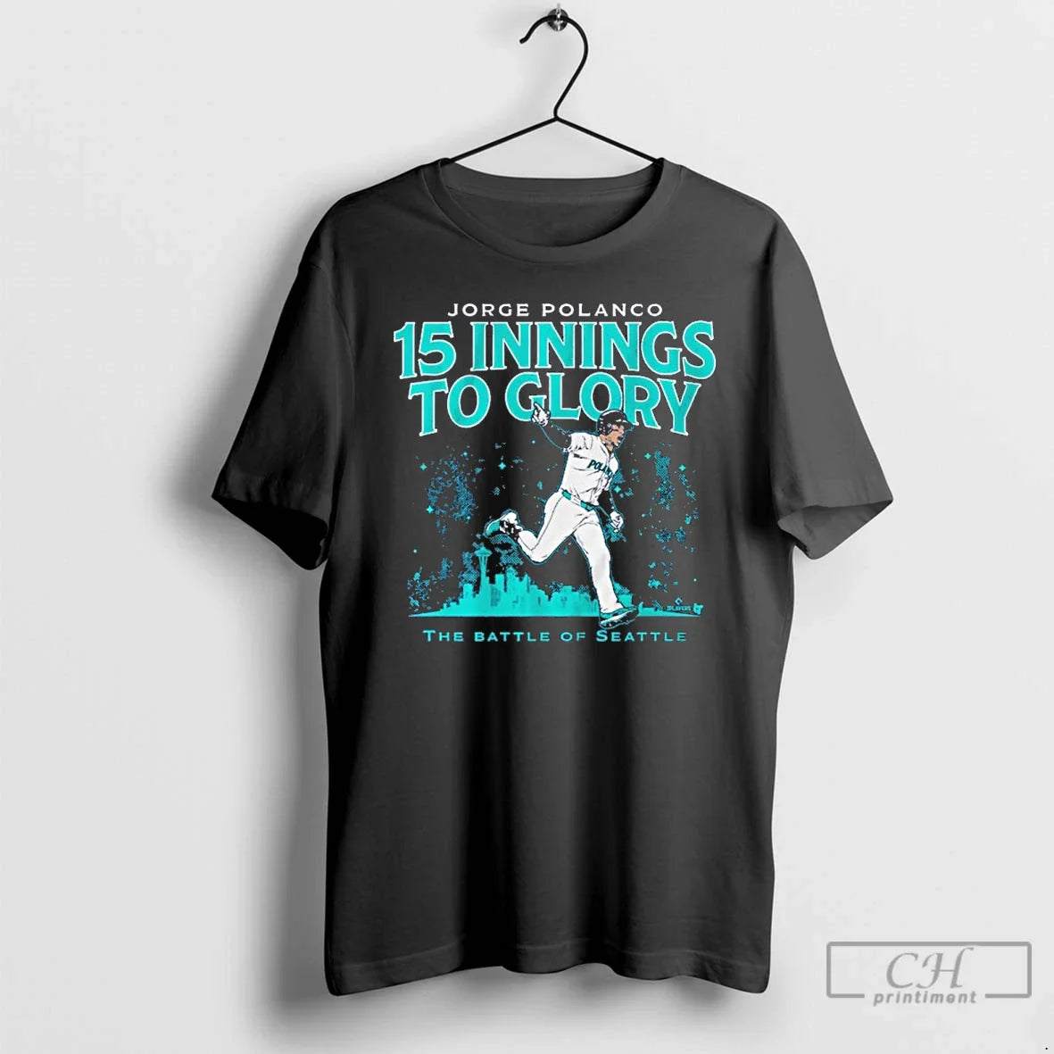 Classic Seattle Mariners Jorge Polanco 15 Innings To Glory T Shirts