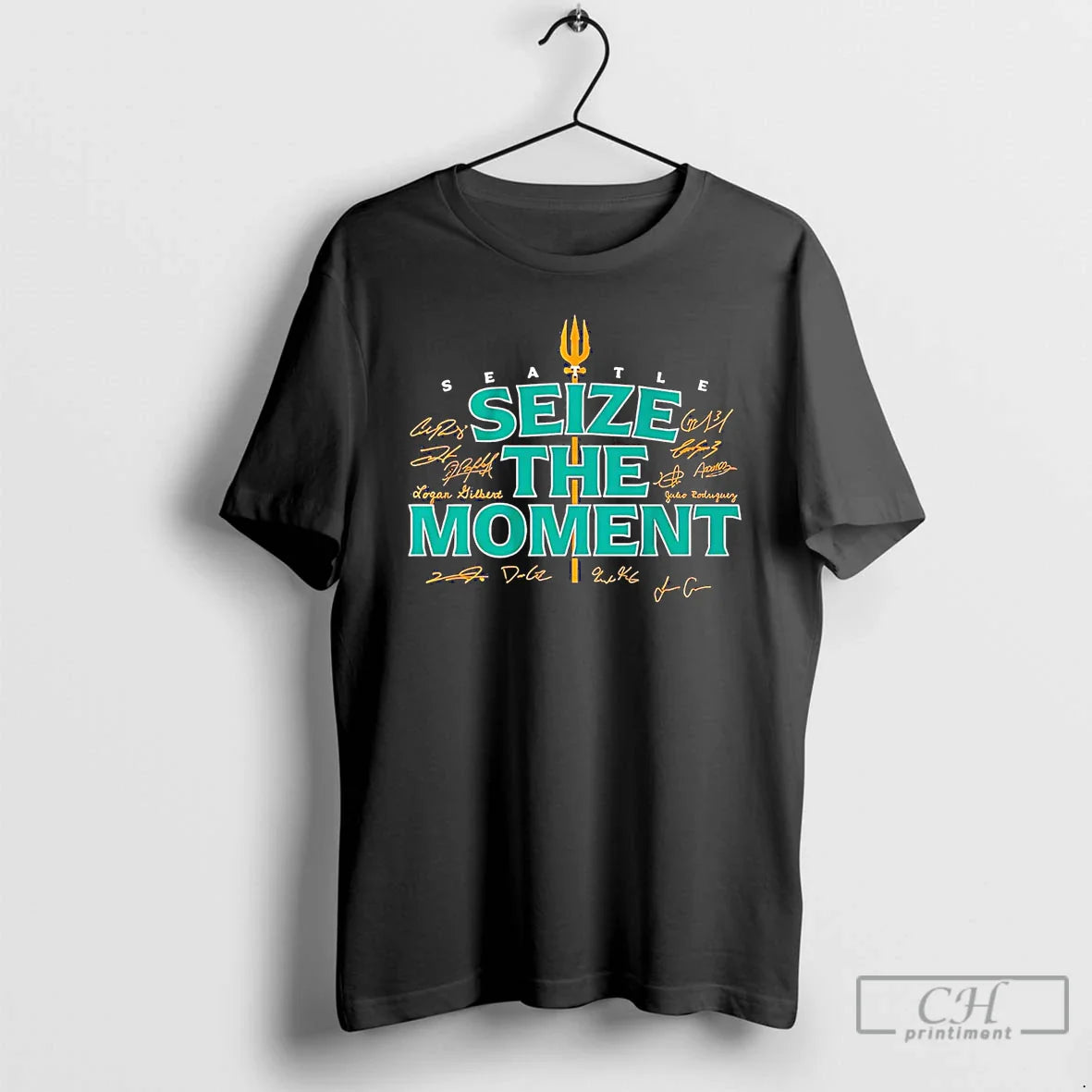 Classic Seattle Mariners Seize The Moment Trident T Shirts