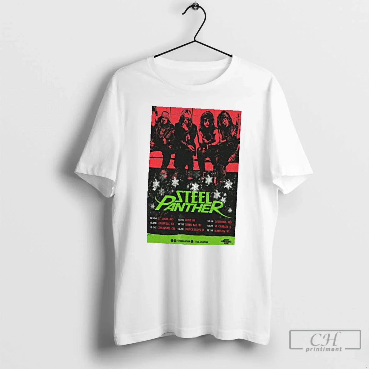 Classic Steel Panther December Shows 2025 T Shirts