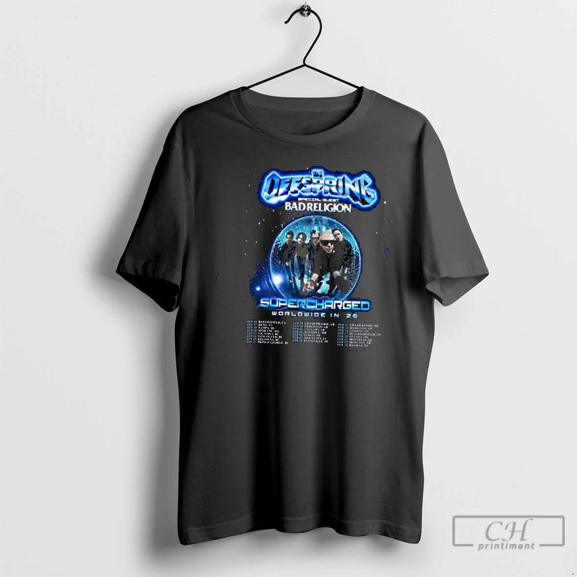 Classic The Offspring Supercharged Worldwide In 2026 North America City Dates T Shirts