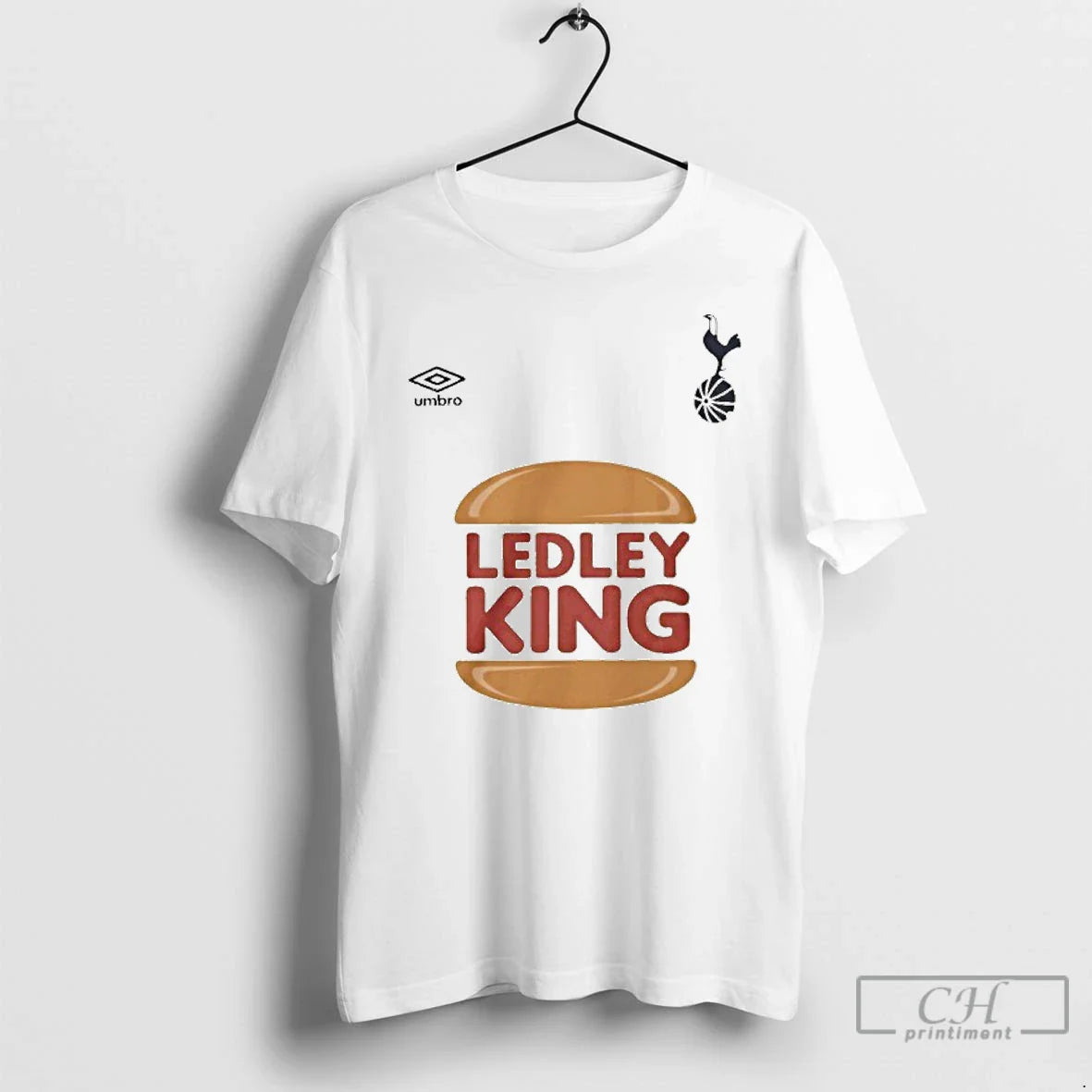 Classic Tottenham Hotspur X Ledley King Hamburger T Shirts