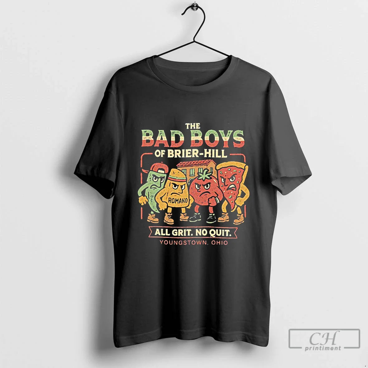 Classic Dgqwlaw0 The Bad Boys Or Brier Hill All Grit No Quit Youngstown Ohio Blackshirt