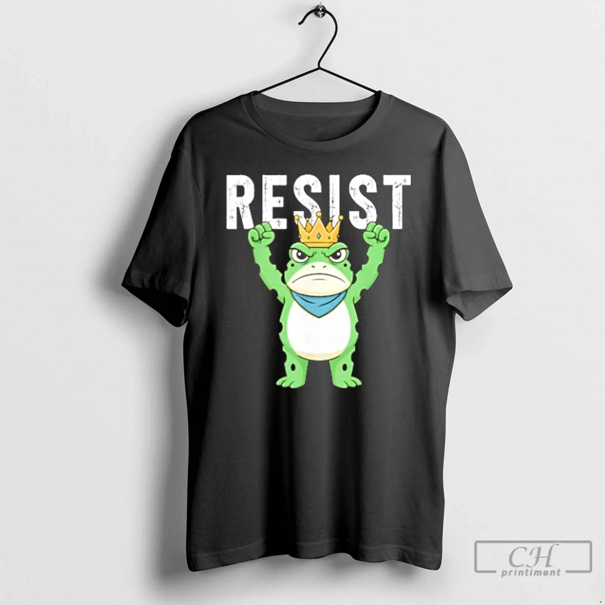 Classic King Frog Resist Portland Frog Protest T Shirts