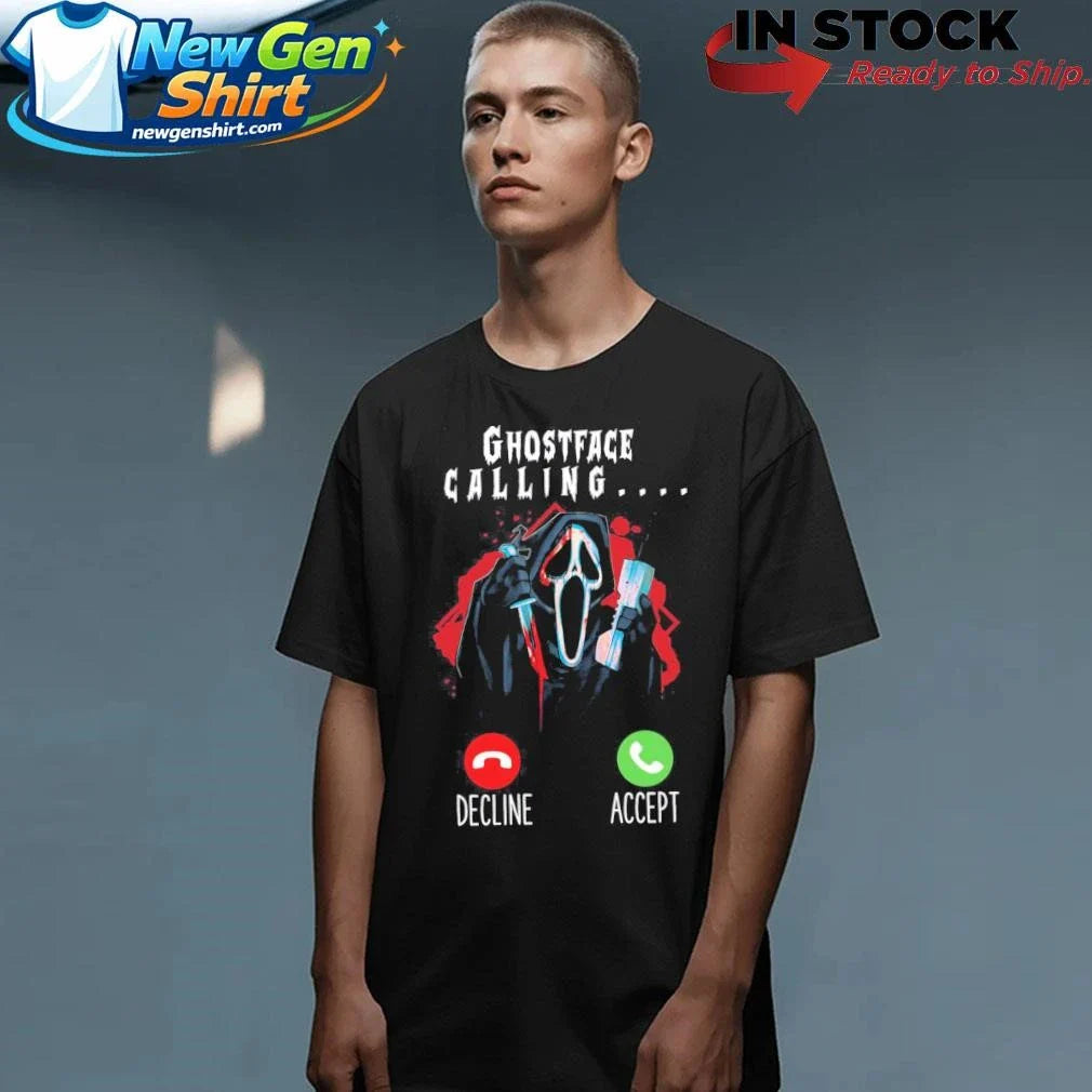 Ghostface Calling Decline Accept Shirt