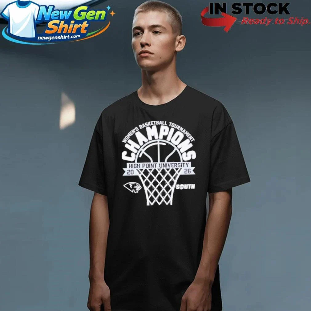 High Point Panthers 2026 Big South Women’s Basketball Tournament Champions Shirt