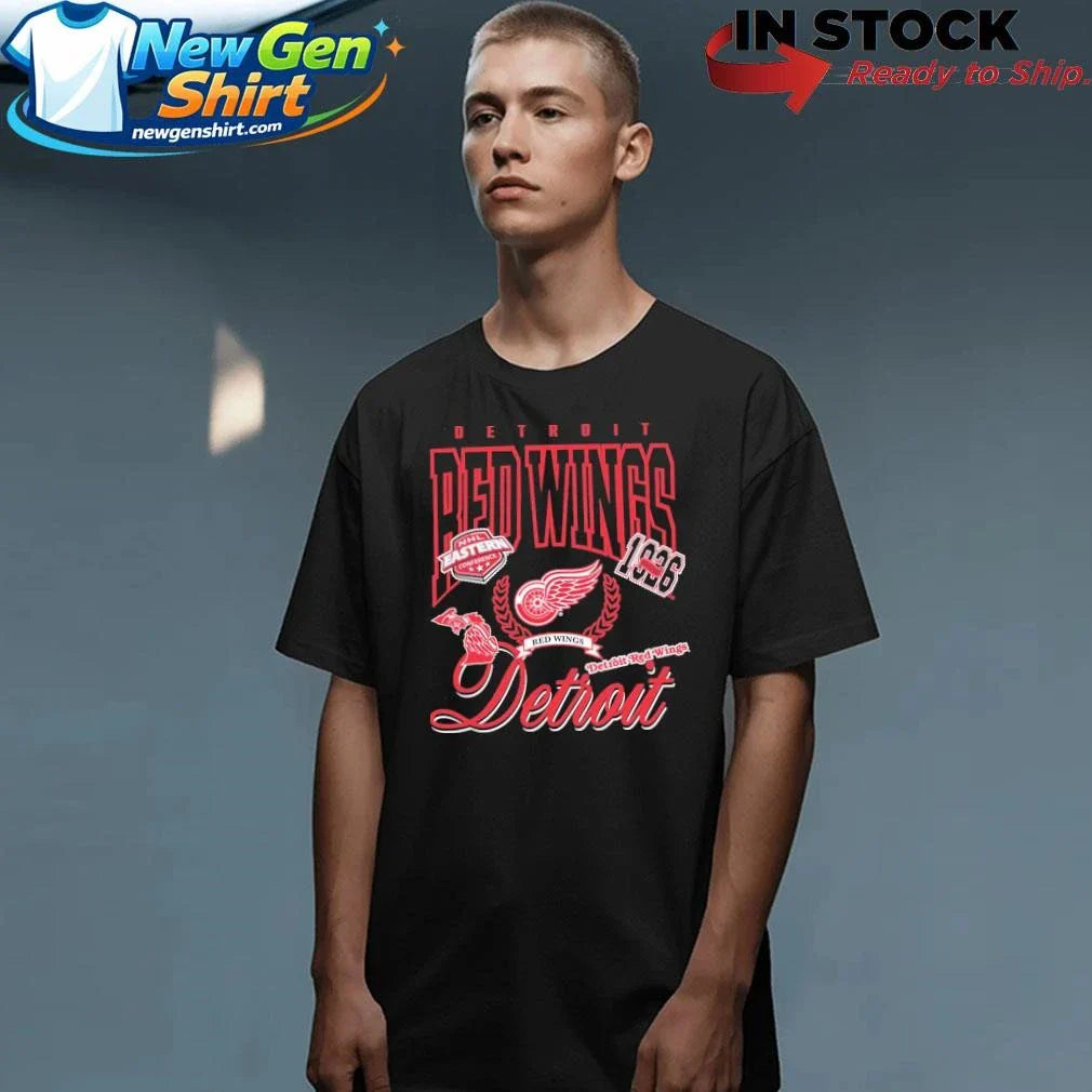 The Detroit Red Wings Sport Classics Vintage Black Shirt