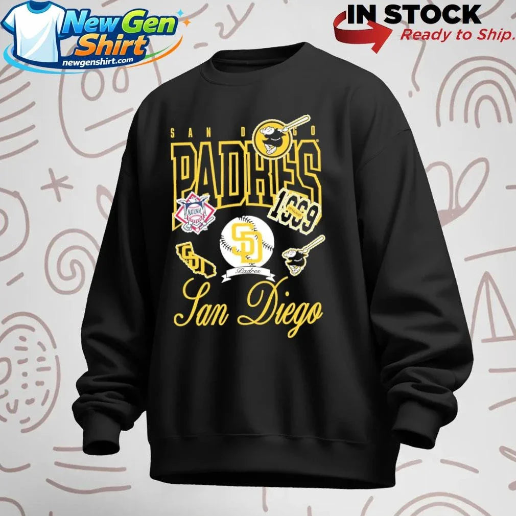 The San Diego Padres Sport Classics Vintage Black Shirt