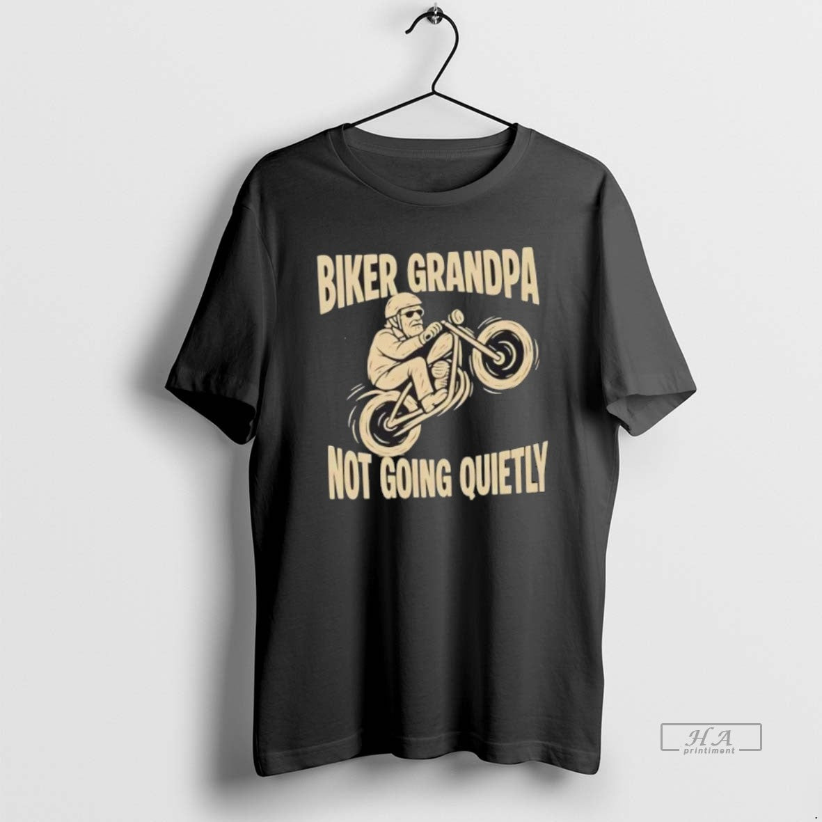 Trendy Biker Grandpa Not Going Quietly