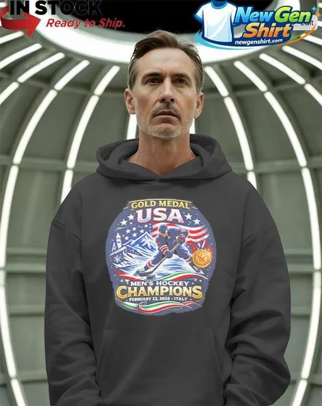 USA Men’s Hockey Gold Medal Champions 2026 Shirt
