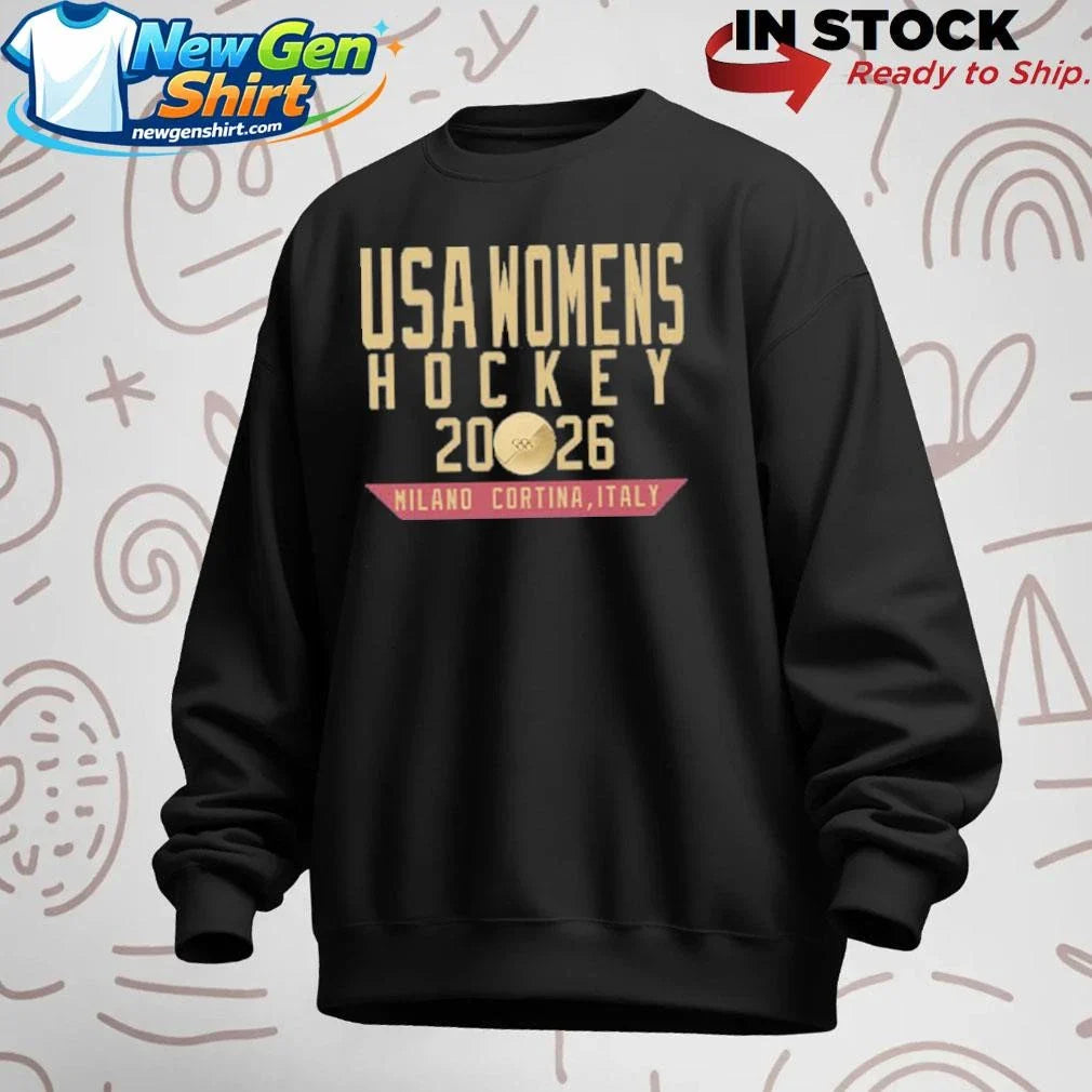 USA Women’s Hockey 2026 Miland Cortina Italy Shirt