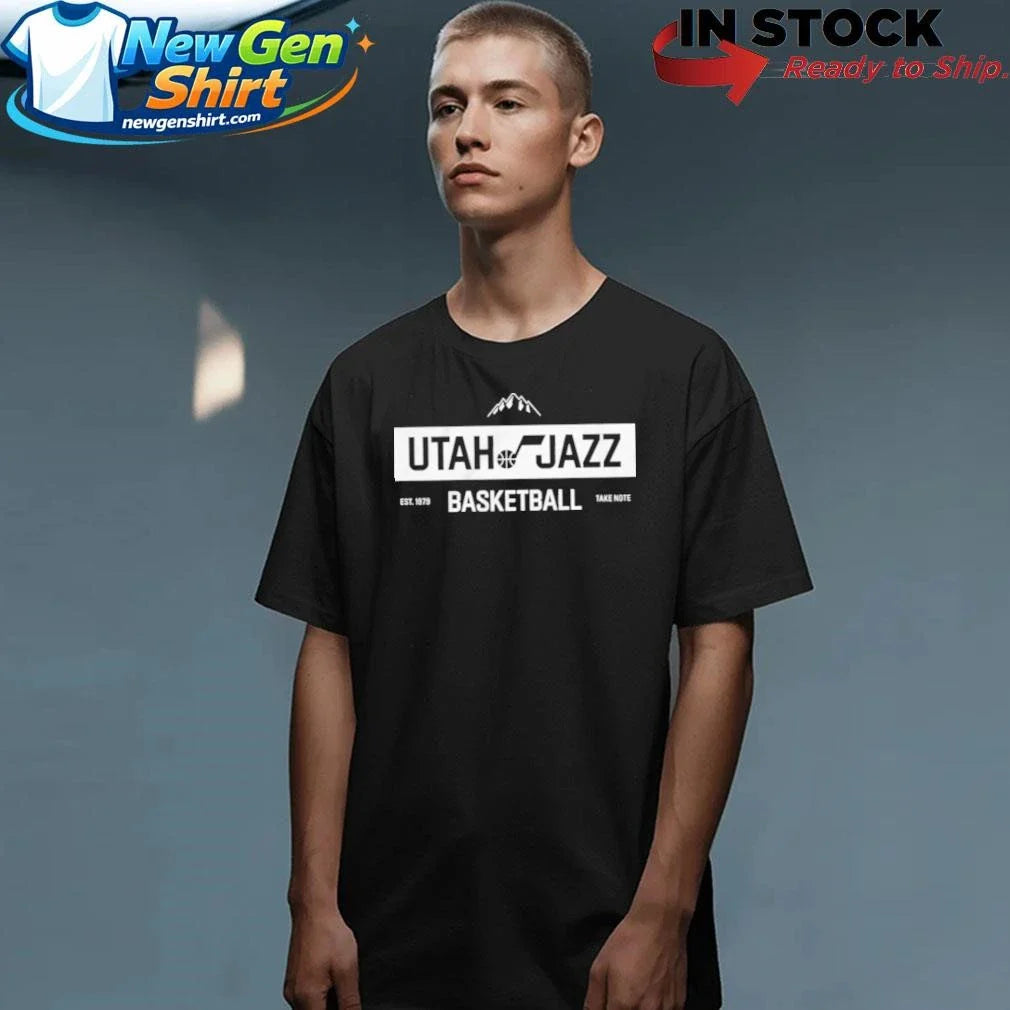Utah Jazz Basketball Take Note Est 1979 Shirt