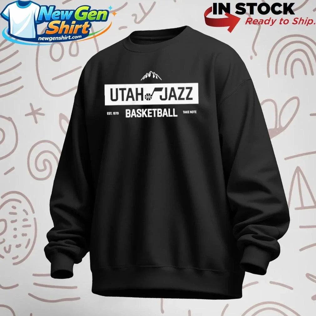 Utah Jazz Basketball Take Note Est 1979 Shirt