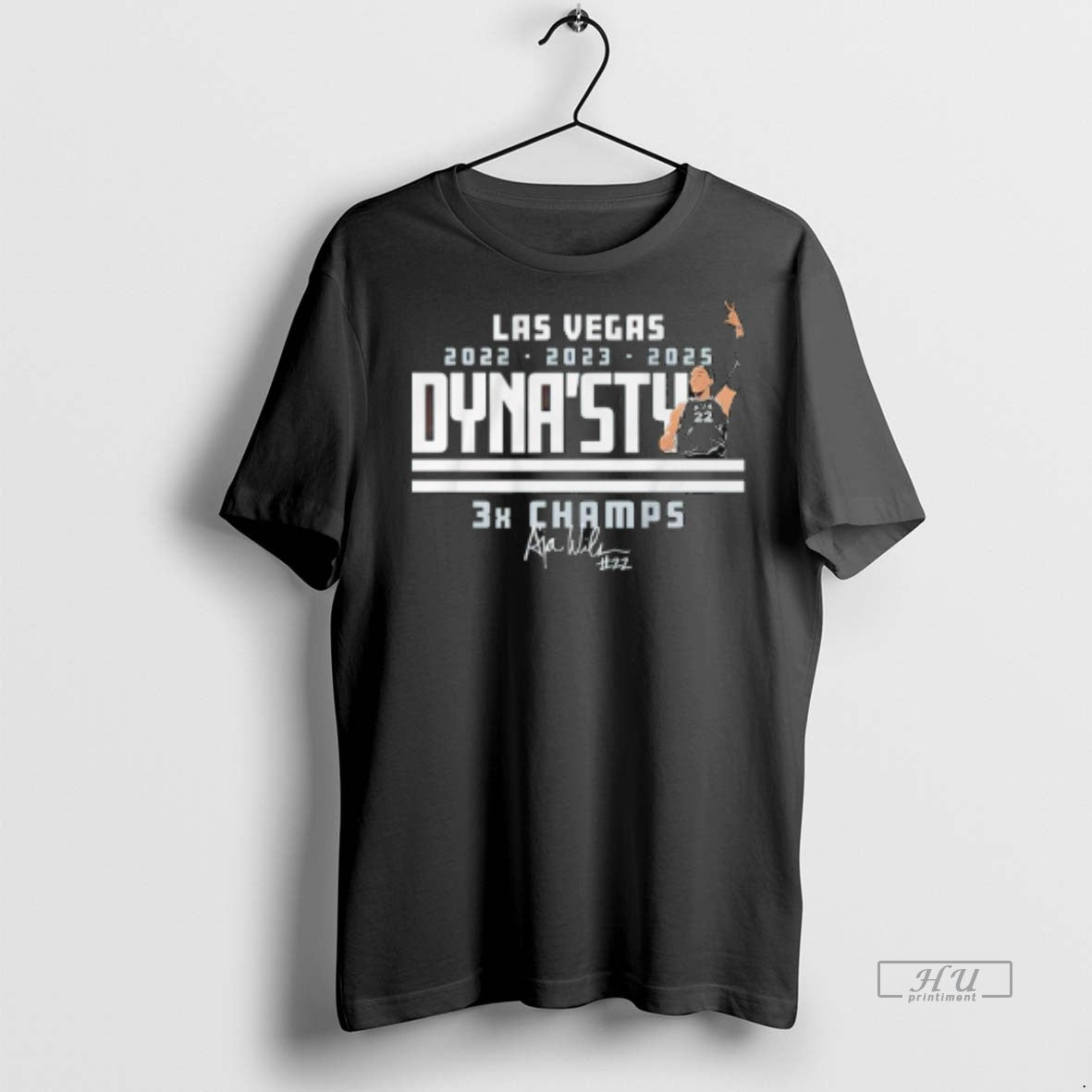 Viral Aja Wilson Las Vegas Aces Dynasty 3x Champs Signature Tee Shirt Sweater