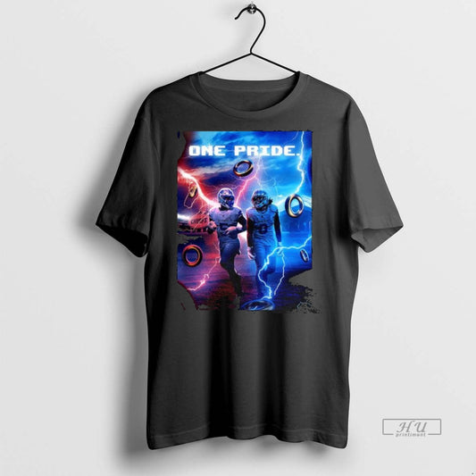 Viral Detroit Lions One Pride Lighting Tee Shirt Sweater
