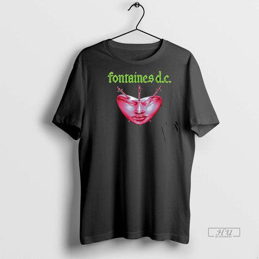 Viral Fontaines Dc Favourite Heart Summer 2025 Double Sided Tee Shirt Sweater