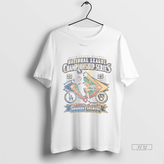 Viral Milwaukee Brewers Vs La Dodgers Mlb 2025 Nlcs Matchup Dueling Vintage Tee Shirt Sweater