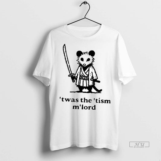 Viral Opossum Samurai Twas The Tism Mlord Ceramic Ceramic And Classic Dad Cap