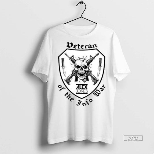 Viral Veteran Of The Infowar Skull Ornaments Tee Shirt Sweater