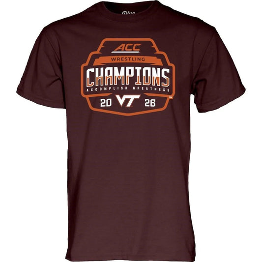 Virginia Tech Hokies 2026 ACC Men’s Wrestling Tournament Champions Shirt