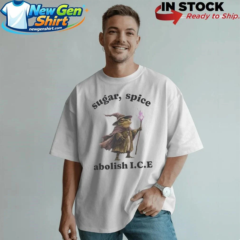Wizard Frog Sugar Spice Abolish ICE 2026 Shirt
