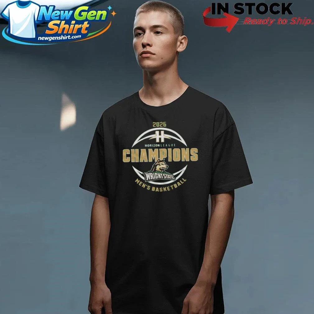 Wright State Raiders Men’s Basketball 2026 Horizon League Champions Locker Room Shirt
