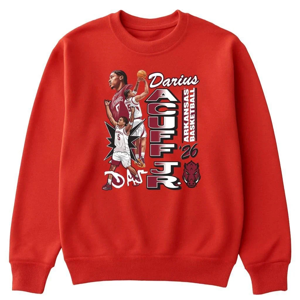Arkansas Razorbacks 2026 Darius Acuff Jr Shirt