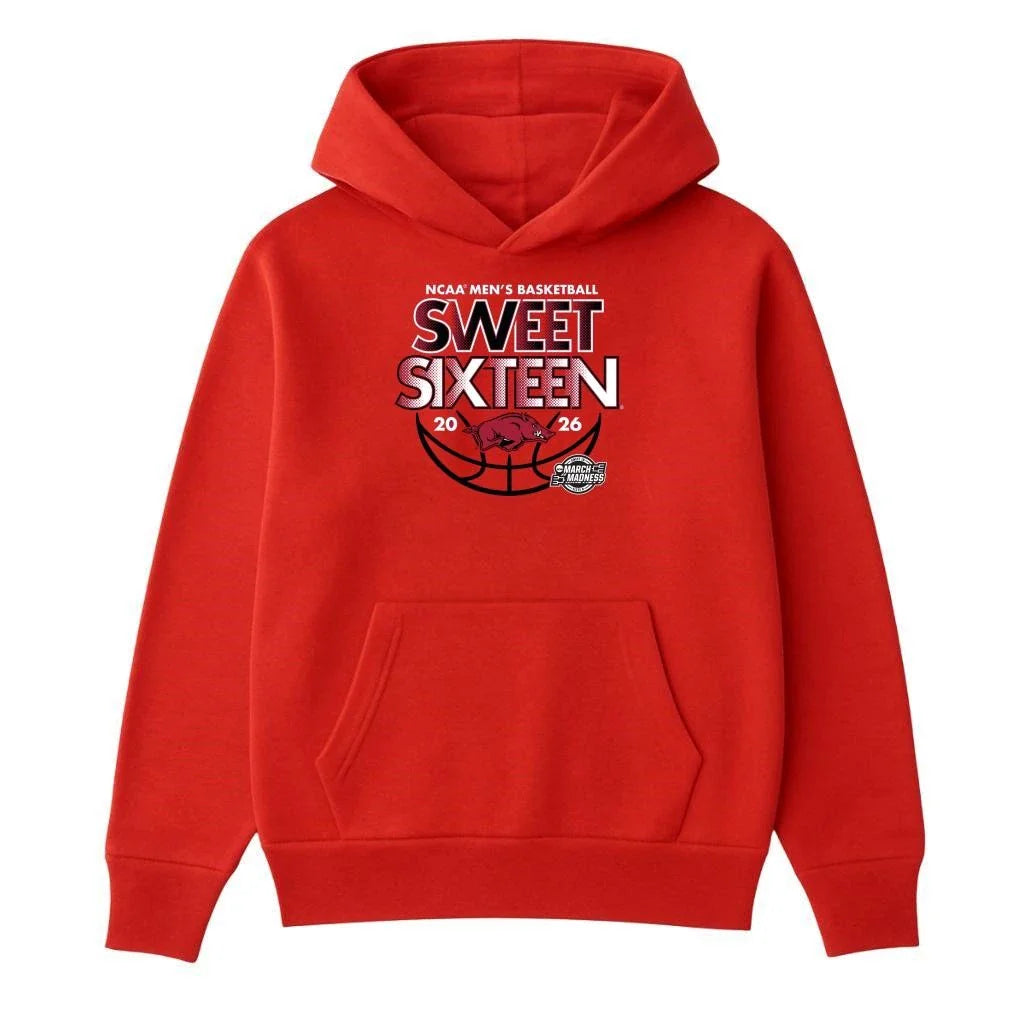 Arkansas Razorbacks 2026 Ncaa Men’s March Basketball Sweet Sixteen Shirt