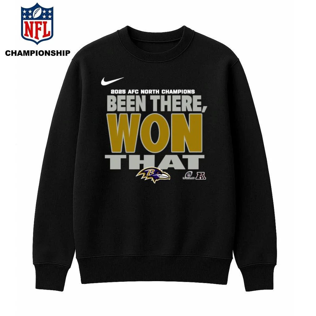 Baltimore Ravens 2025 AFC North Champions Been There Won That Shirt